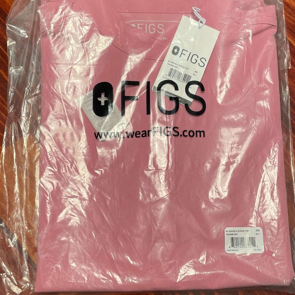 FIGS Chalk Pink Rafaela Scrub Top Limited …